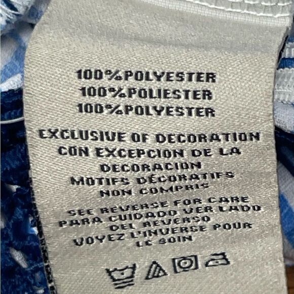 Calvin Klein Jeans Girls Elastic Waistband Shorts Blue White Stripe Sz 3T - Picture 5 of 5